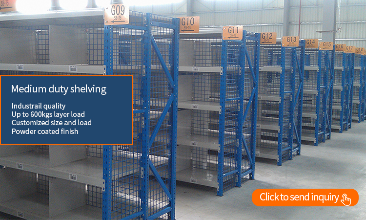 800-3000mm Height Industrial Steel Shelf for Fabric Rolls Storage and Organization