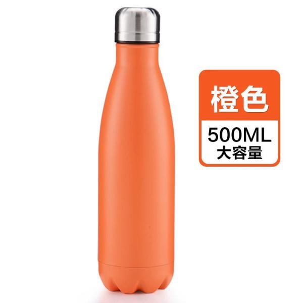 Customizable 304 Stainless Steel Vacuum Insulated Cup With Large Capacity For Outdoor, Car And Sports Use - Coca-Cola Bottle Style For Cross-border