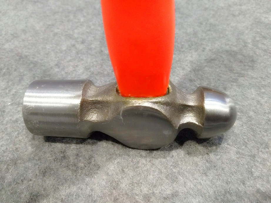 Ball pein hammer(XL0051-2) with polishing surface, colors rubber handle, durable quality and good price