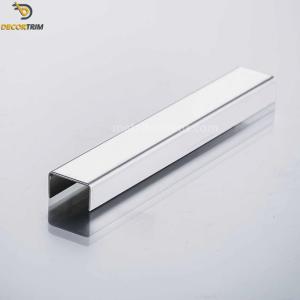 China Stainless Steel SS304 U Channel Strip 8K Mirror Finish For Wall Border Decoration wholesale