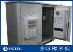Three Bay Telecom Shelter Outdoor Power Cabinet Cooling Base Station Cabinet