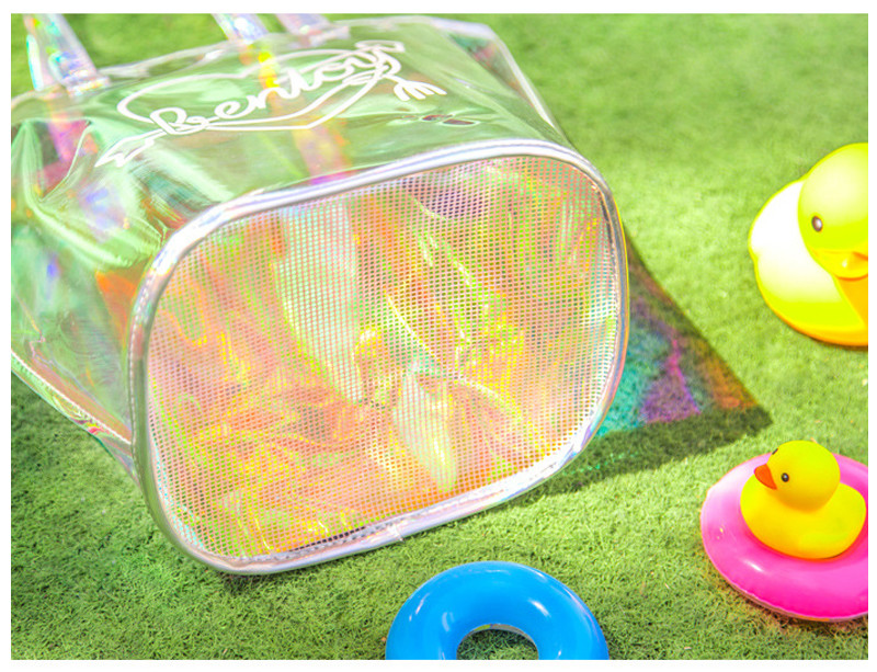 Holographic Travel Transparent Shoulder PVC Handbags
