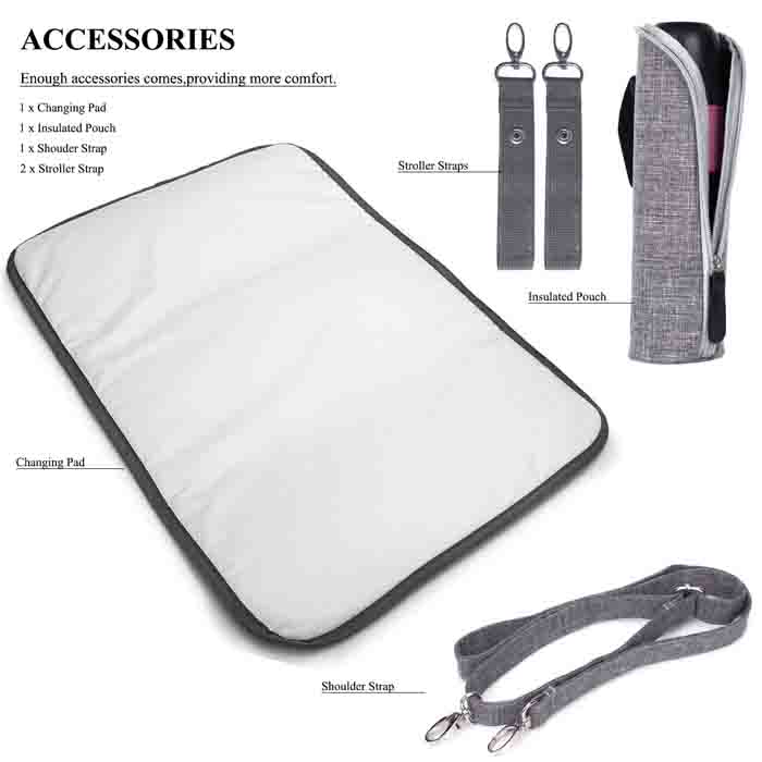 Shoulder Stylish Diaper Bags Duffle Multifunctional Washable Messenger Style