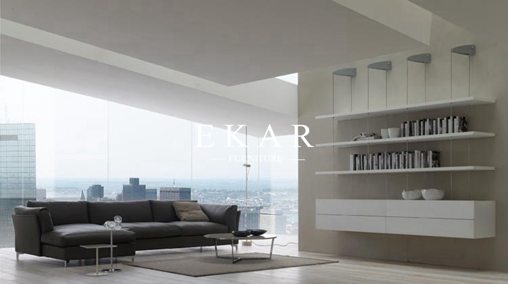 European Style Modern Leather Sectional L Shaped Sofa