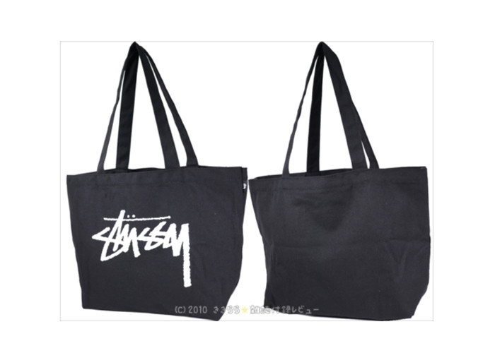 Durable Cotton Tote Bags Black Cotton Fabric Natural Environmental Protection