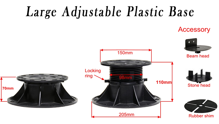 Adjustable Plastic Flag Pedestal The Ideal Side Attachment for Modern Balcony Terrace