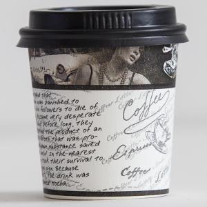China Black Color Disposable Coffee Lids Eco - Friendly For Engagement / Wedding wholesale
