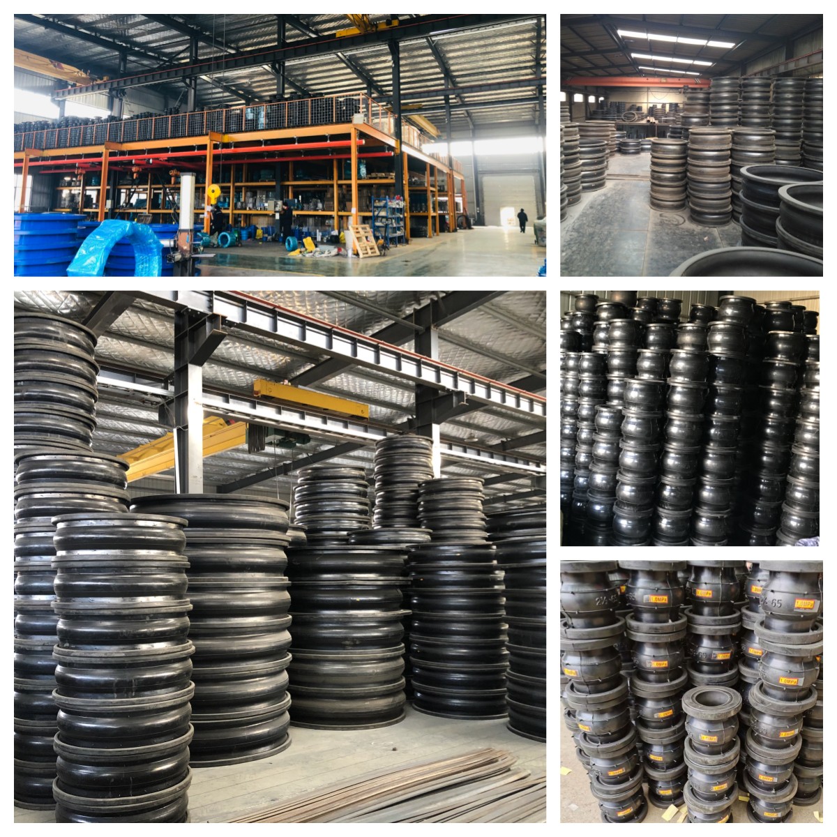 Large Diameter Pipes DN200-125 PN16 Concentric Reducer Flanged Rubber Expansion Joint