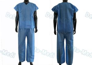 China Dustproof Non Toxic Medical Scrub Suit , Breathable Surgical Scrub Suits wholesale