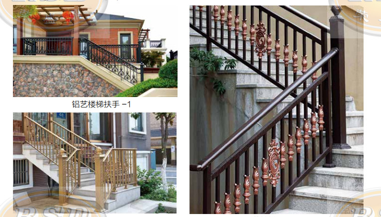 Minimalist Modern Metal Stair Railing Weather Resistant For Indoor Outdoor Use