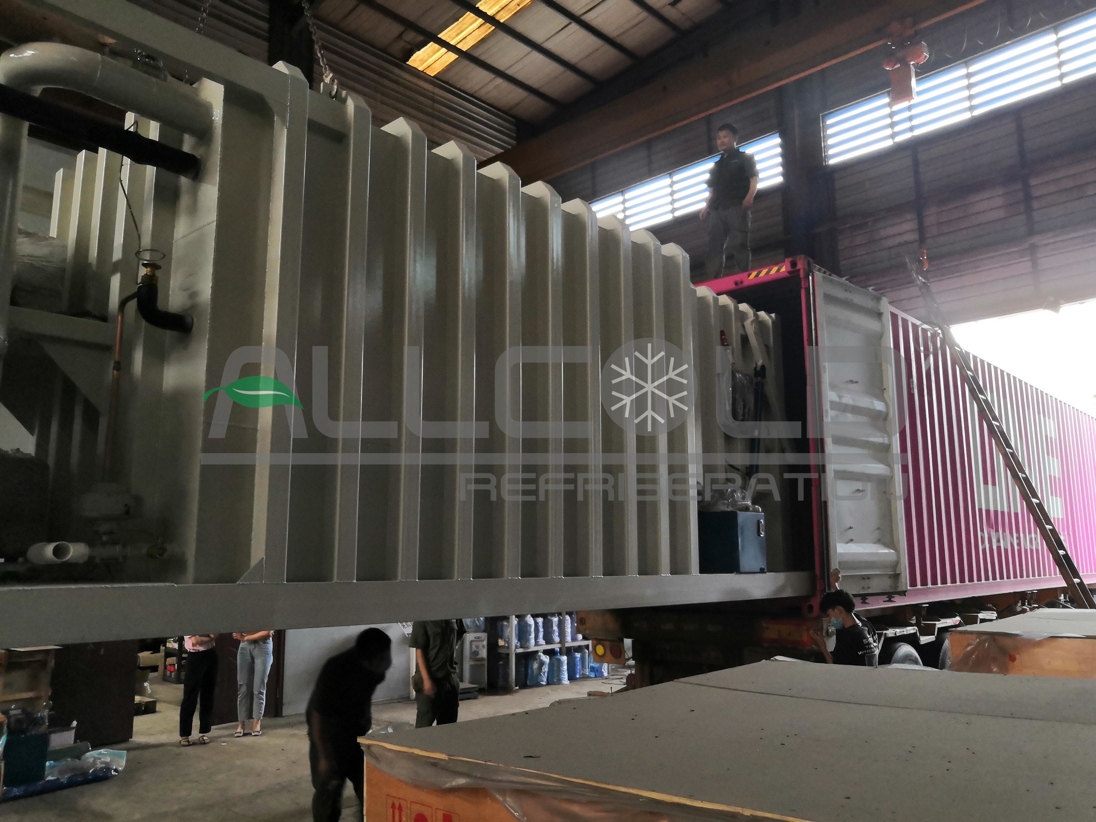 SGS R404A Compressor Vegetable Hydro Cooler PLC