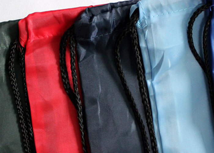 Customized 210D/420D polyester drawstring backpack shopping bag with customer logo