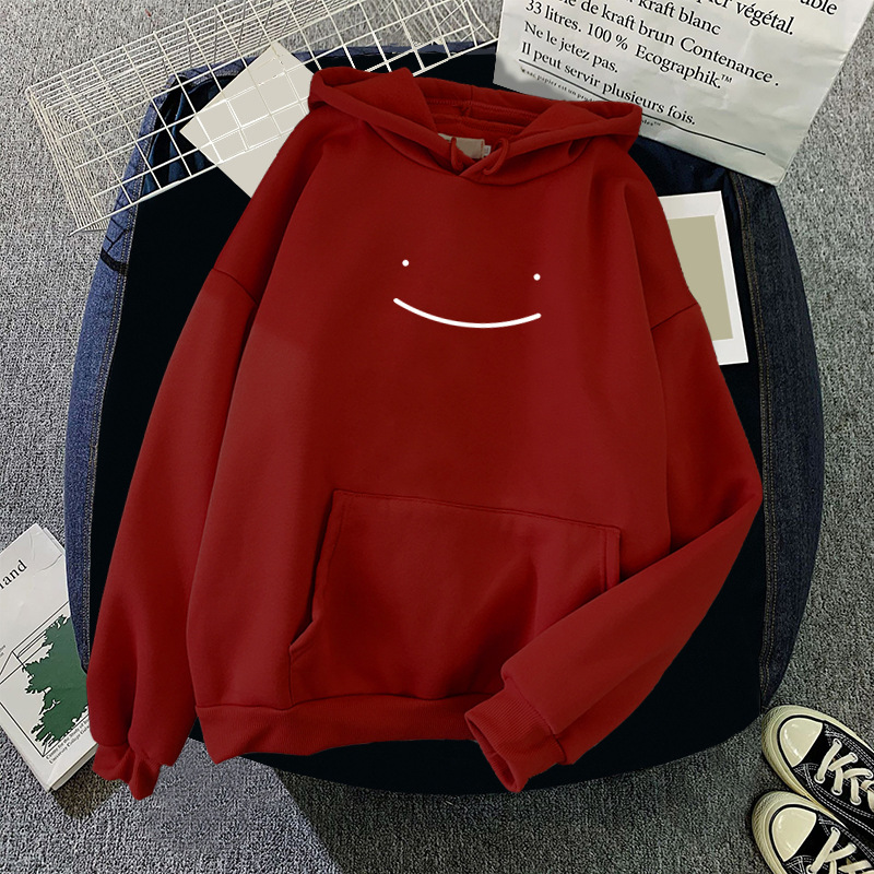 Polyester Hoodie Sweatshirts For Sublimation Printing Smile Face Women'S Casual Sporty Pullover Hoodies Unisex