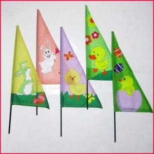China Easter Mini Garden Flag Bunny Duck Chicken Cock wholesale