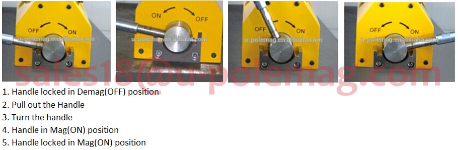 600KG Rated Pull Force Permanent Magnetic Lifter for Construction Works Dead Weight 25KG