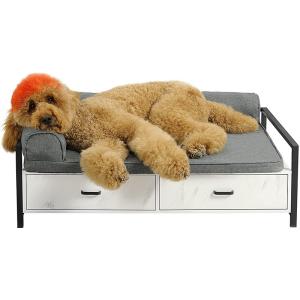 China Eco Friendly Wooden Dog Sofa Raised Dog Bed Wood Sleeping wholesale