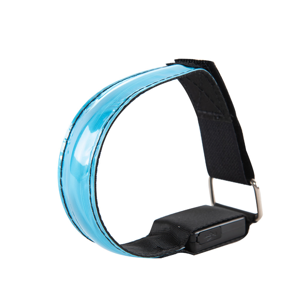 Rechargeable led luminous arm with LED reflective bracelet luminous with fun run outdoor sports running lights