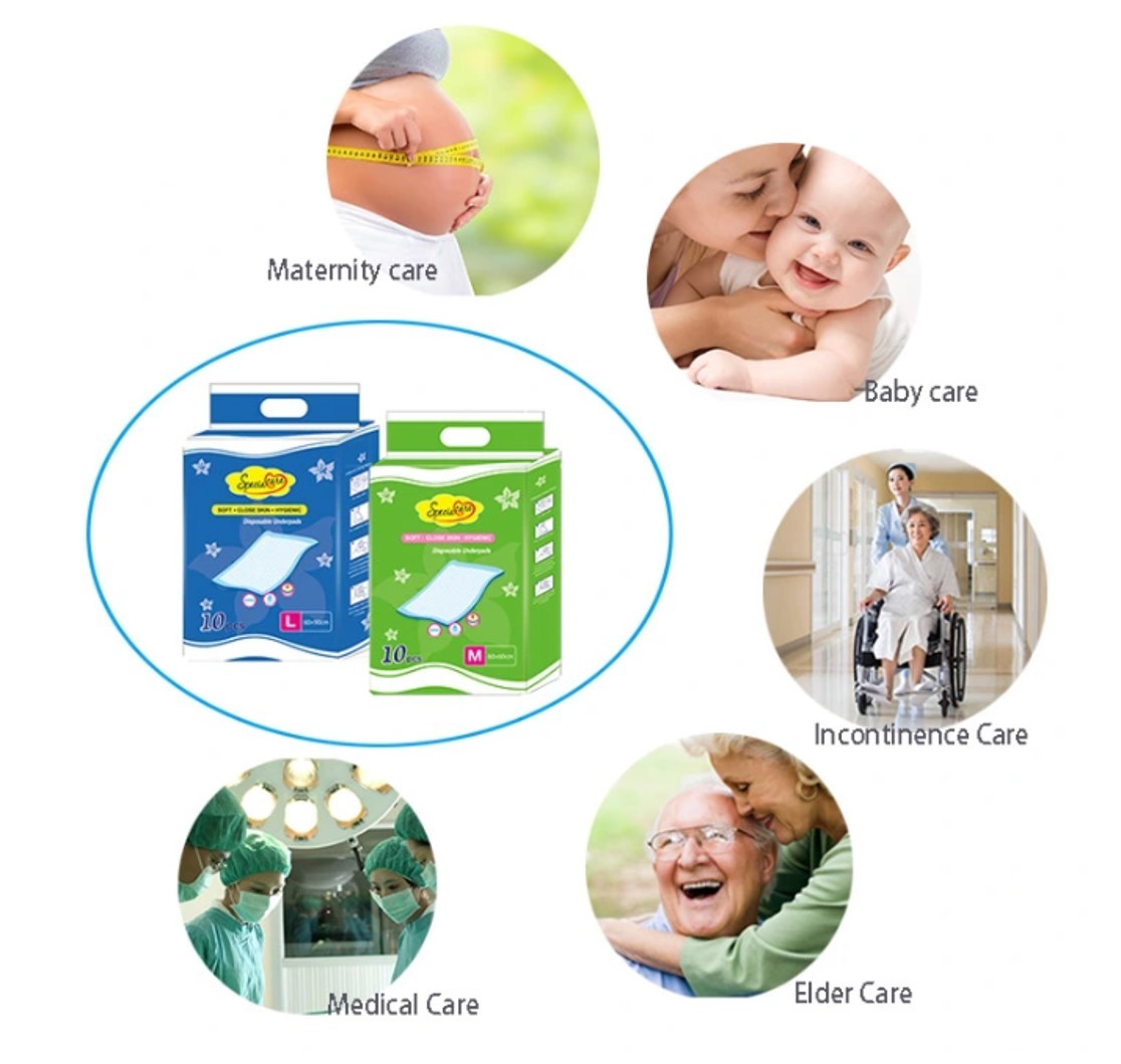 Hospital Medical High Adsorbent Dry Surface Nursing Mat