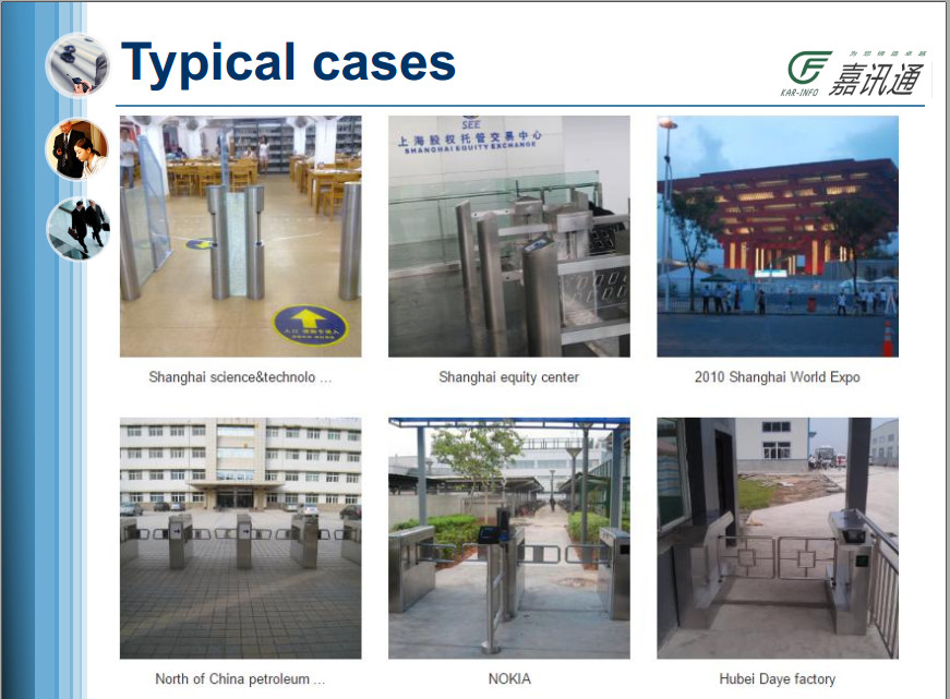 Card Reader Electronic Remote Control Intelligent Flap Barrier Turnstile