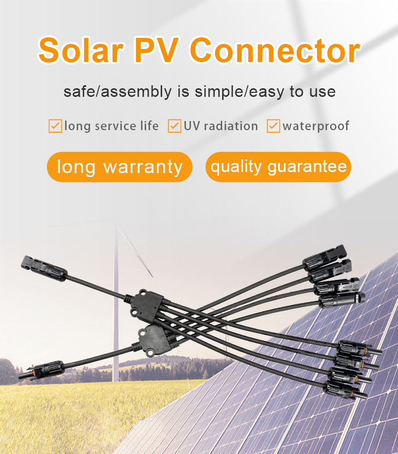 25mm2 Solar PV Cable Connector 50Hz Power Energy Systems