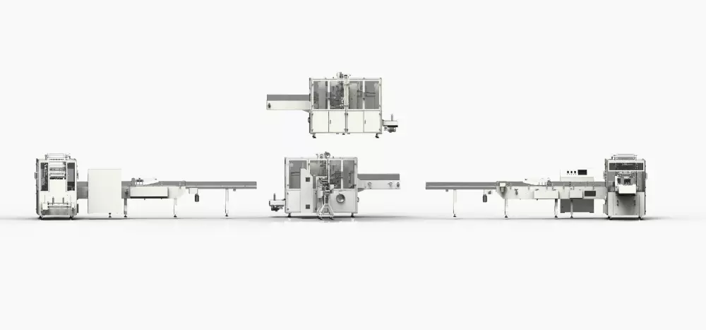40 bags / Min 7.5KW Soft Bag Napkin Packing Machine / Tissue Paper Packing Machine