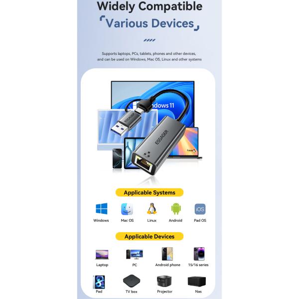 USB 3.0 Type-C to SATA Adapter Cable for 2.5 HDD SSD 5Gbps