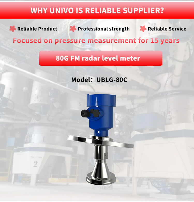 UBLG-80C 80G Millimeter Wave Radar Level Gauge For Solid And Liquid Measurement