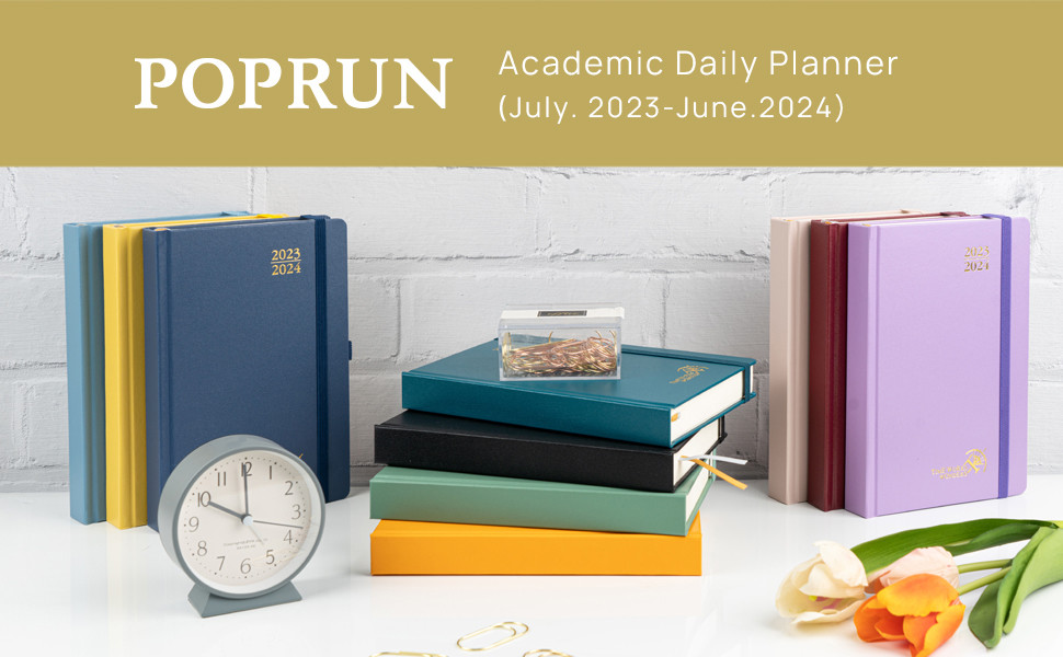 Hardcover Academic Planner with Pen Holder And Holiday List A5 Size Daily Planner