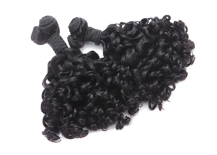 Big Pissy Real Double Weft Human Hair Extensions / Double Drawn Curly Hair