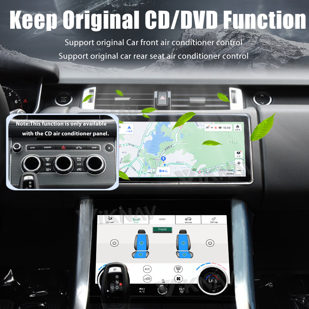 Android 13.0 head unit For Land Rover Range Rover Sport L494 2013-2017 touch screen climate control car stereo with AC