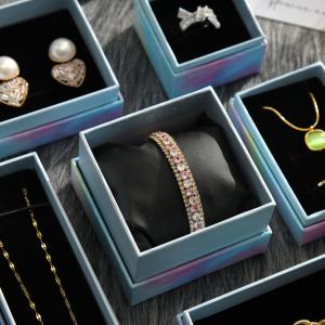 China Customized Logo Jewelry Boxes Women's Necklace Earrings Ring Beautifully Packaged Full Set Of Paper Gift Boxes wholesale