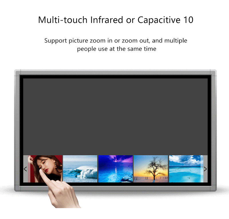 43" LCD Screen LED Light Interactive Touch Table Display 1920x1080 Full HD 1080p Video Floor Kiosk