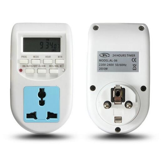 24 Hours UK/EU Plug Wholesale Energy Saving Timer Programmable Electronic Timer Socket Digital Timer