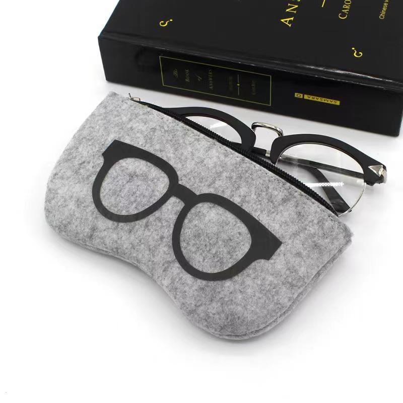 Unisex Felt Glasses Bag Custom Sunglasses Case Easy To Carry