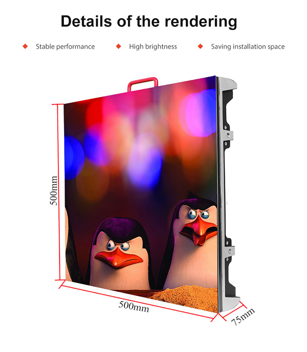 P3.91 Outdoor Rental LED Screen Stage Video Wall 1/16S Scan mode
