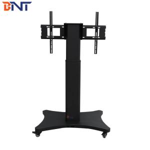 China Electric Lifting Floor Standing Moving Tv Bracket Movable Wheels wholesale