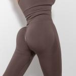 SEAMLESS YOGA PANTS HIP BREATHABLE YOGA CLOTHES TIGHT HEIGHT WAIST SPORTS