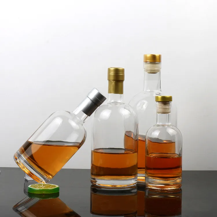 750 Ml Industrial Beverage Glass Customize Vodka Bottles Spirit Liquor Vodka