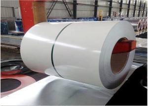 China White Blue Color PPGI Steel Coil , Pre Painted Metal Sheet Double Coated wholesale