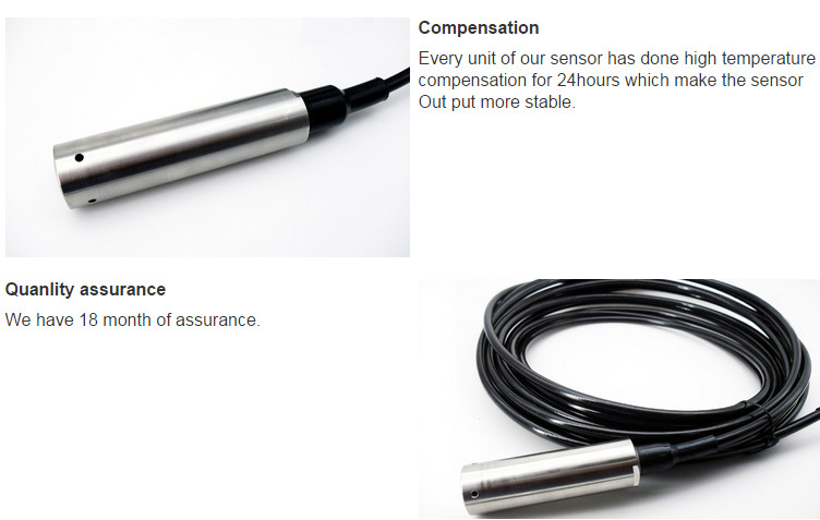 Wireless Submersible Pressure Transducer With LCD Real - Time Display Button Operated