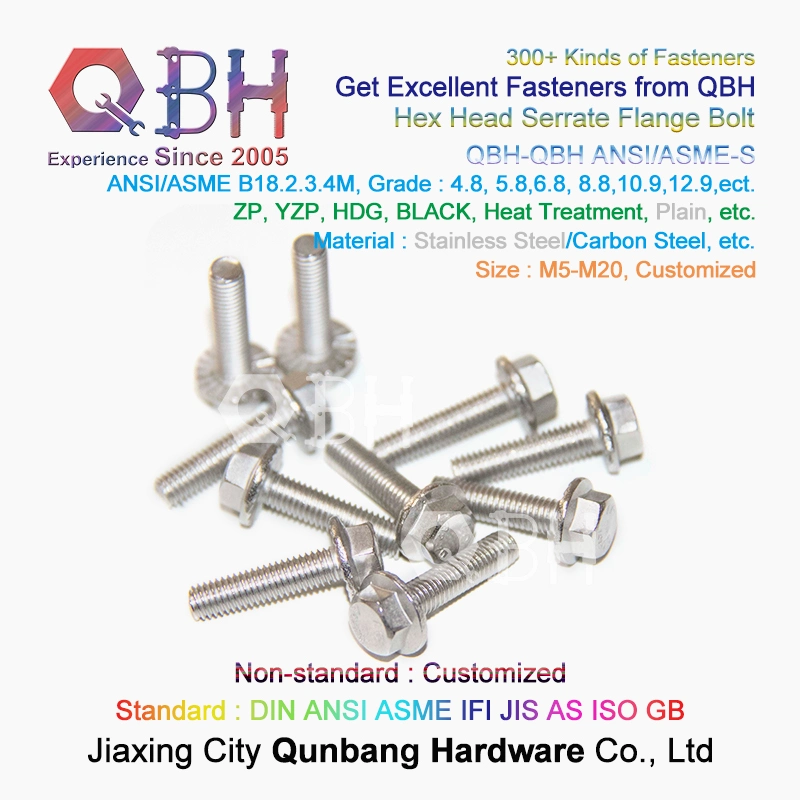 Hexagonal Flanged Bolt with Serrationn