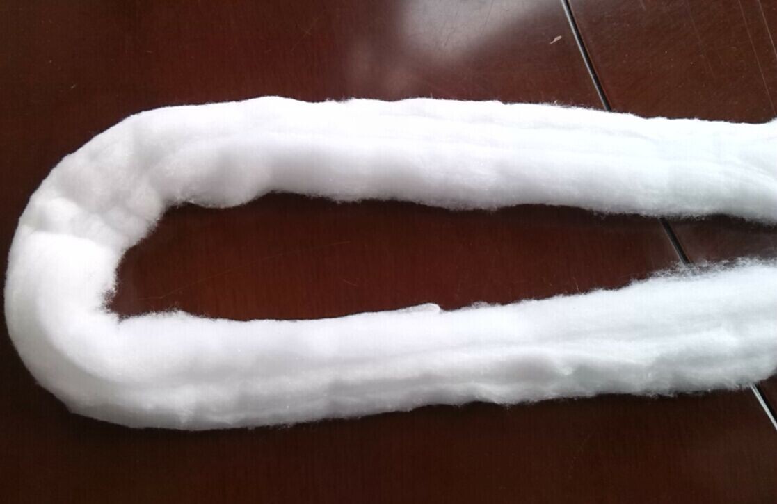 Disposable high absorbency cotton coil for making cotton ball