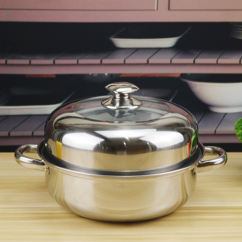 Home Kitchen Non Stick Cookware Set Steamer Stainless Steel 410
