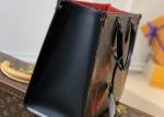 Graffiti Art Series Monogram printing leather Women fashion handbag toron handle