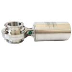 Sanitary Stainless Steel 304 316L Pneumatic Butterfly Valve With Pneumatic