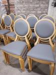 Clear Acrylic White Aluminum O Back Wedding Party Dining Chair