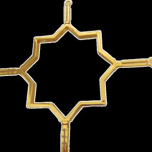 China UV Electroplate Windows Georgian Bar 5*8mm Plastic Contemporary Georgian Bar Flower wholesale