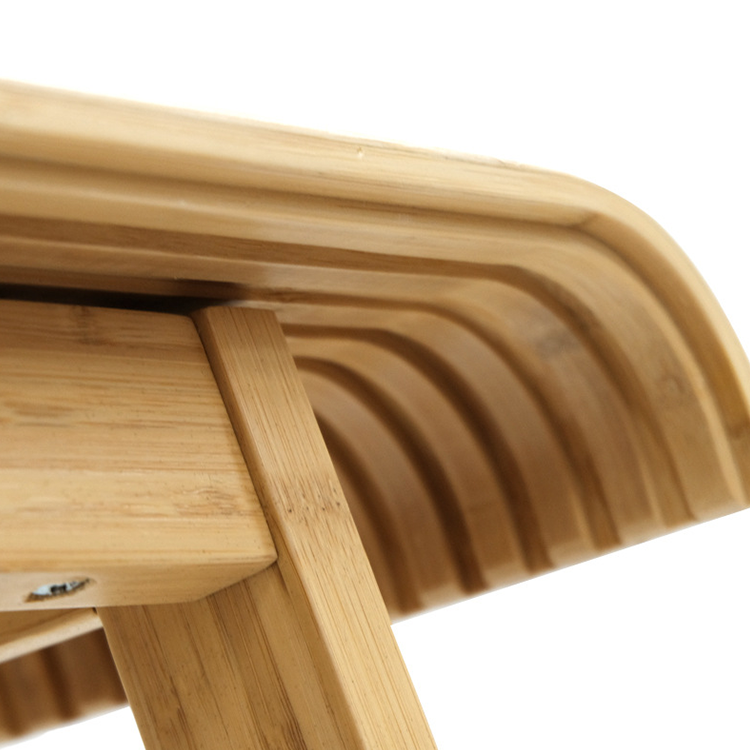 Creative Bamboo Curved Seat Bar Stool with Eco-friendly Design and CE Certificate