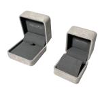 Wholesale Round corner Velvet Jewelry Box Luxury Earring Bracelet Necklace Ring