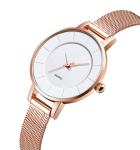 Q021 rose gold girls womans quartz watches back stainless steel watches women